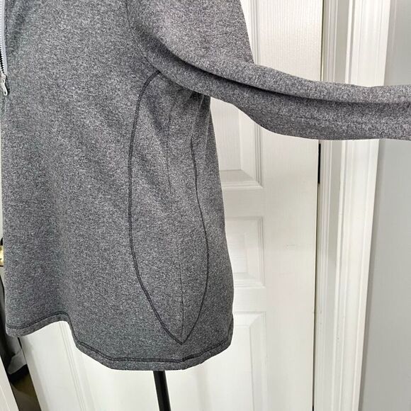 Adidas 1/2 Zip Long Sleeve Fitted Pullover Sweatshirt Jacket - Picture 8 of 14